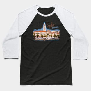 Split, Croatia: Waterfront Baseball T-Shirt